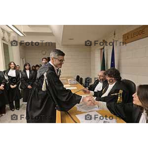 Tiziano Manzoni/LaPresse 18-12- 2025 Italia Cronaca bg tribunale nominati nuovi giudici e magistrati Jacopo Chiodo