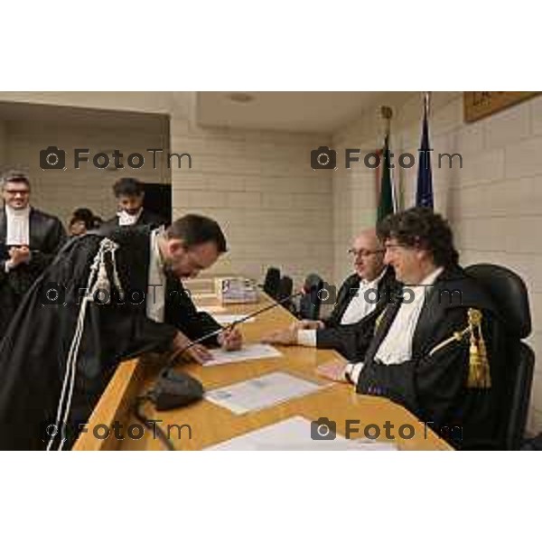 Tiziano Manzoni/LaPresse 18-12- 2025 Italia Cronaca bg tribunale nominati nuovi giudici e magistrati Dott Gianfranco Perrillo