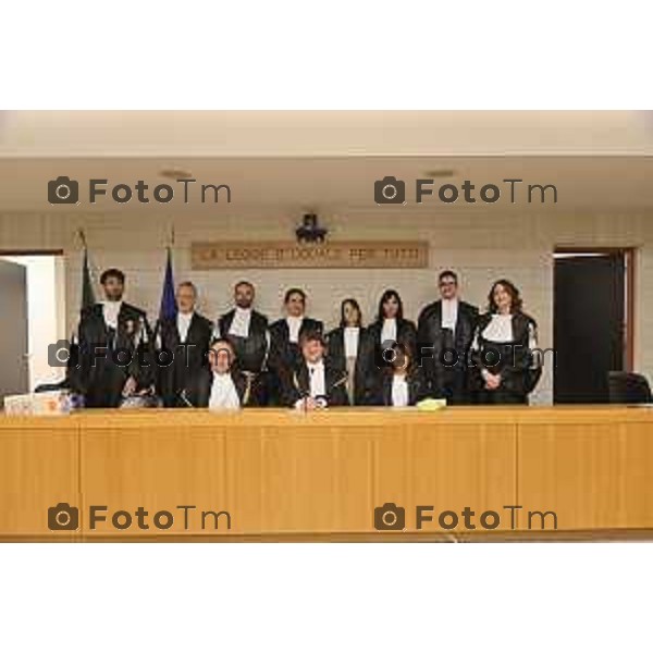 Tiziano Manzoni/LaPresse 18-12- 2025 Italia Cronaca bg tribunale nominati nuovi giudici e magistrati Antonio Meda Dotto Romanelli Procuratore Dott Gianfranco Perrillo Michela Rillosi Bergamasca Marta Giuca Michela Loretto Jacopo Chiodo Camilla Luraghi Bergamasca