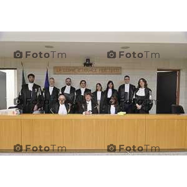 Tiziano Manzoni/LaPresse 18-12- 2025 Italia Cronaca bg tribunale nominati nuovi giudici e magistrati Antonio Meda Dotto Romanelli Procuratore Dott Gianfranco Perrillo Michela Rillosi Bergamasca Marta Giuca Michela Loretto Jacopo Chiodo Camilla Luraghi Bergamasca