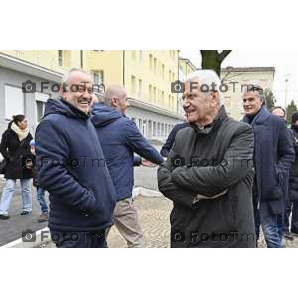 Tiziano Manzoni/LaPresse 20-12- 2025 Italia Cronaca Bergamo Patronato San Vincenzo Fondazione don Fausto Resmini nuovi spazi rinnovati della Casa Centrale,nella don Trussardi e Vescovo Beschi