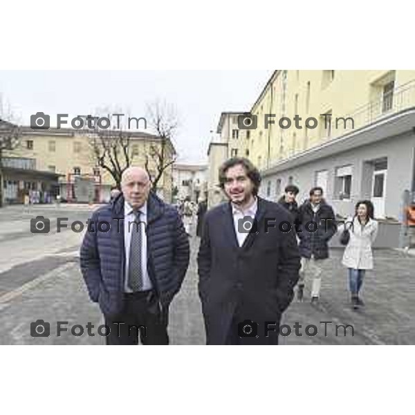Tiziano Manzoni/LaPresse 20-12- 2025 Italia Cronaca Bergamo Patronato San Vincenzo Fondazione don Fausto Resmini nuovi spazi rinnovati della Casa Centrale, Alberto Mazzoleni e Andrea Tremaglia