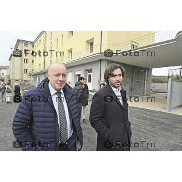 Tiziano Manzoni/LaPresse 20-12- 2025 Italia Cronaca Bergamo Patronato San Vincenzo Fondazione don Fausto Resmini nuovi spazi rinnovati della Casa Centrale, Alberto Mazzoleni e Andrea Tremaglia
