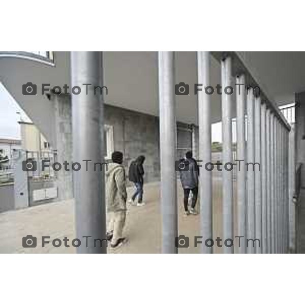 Tiziano Manzoni/LaPresse 20-12- 2025 Italia Cronaca Bergamo Patronato San Vincenzo Fondazione don Fausto Resmini nuovi spazi rinnovati della Casa Centrale, Ingresso Patronato via gavazzeni