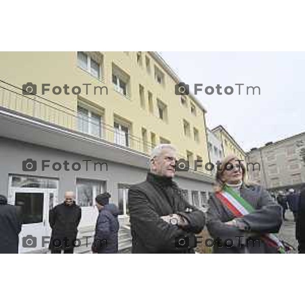 Tiziano Manzoni/LaPresse 20-12- 2025 Italia Cronaca Bergamo Patronato San Vincenzo Fondazione don Fausto Resmini nuovi spazi rinnovati della Casa Centrale,Vescovo Beschi e Carnevali