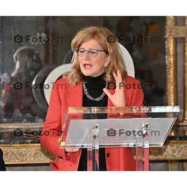 Tiziano Manzoni/LaPresse 22-12- 2025 Italia Cronaca Bergamo Bergamo Auguri buon Natale 2025 Sindaca Elena Carnevali