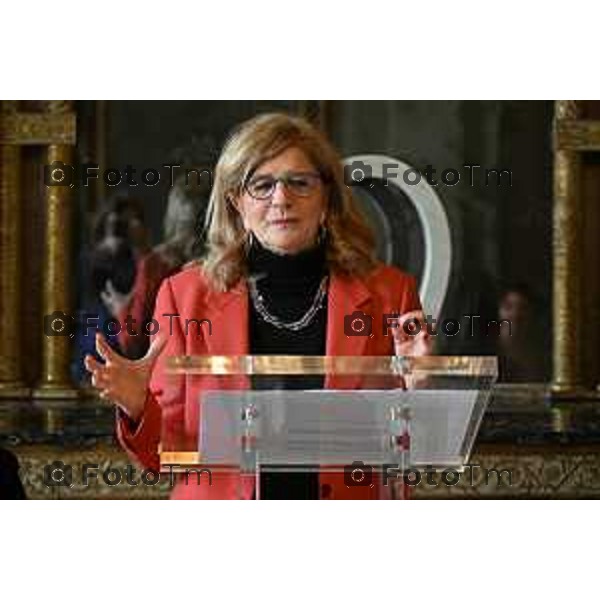 Tiziano Manzoni/LaPresse 22-12- 2025 Italia Cronaca Bergamo Bergamo Auguri buon Natale 2025 Sindaca Elena Carnevali