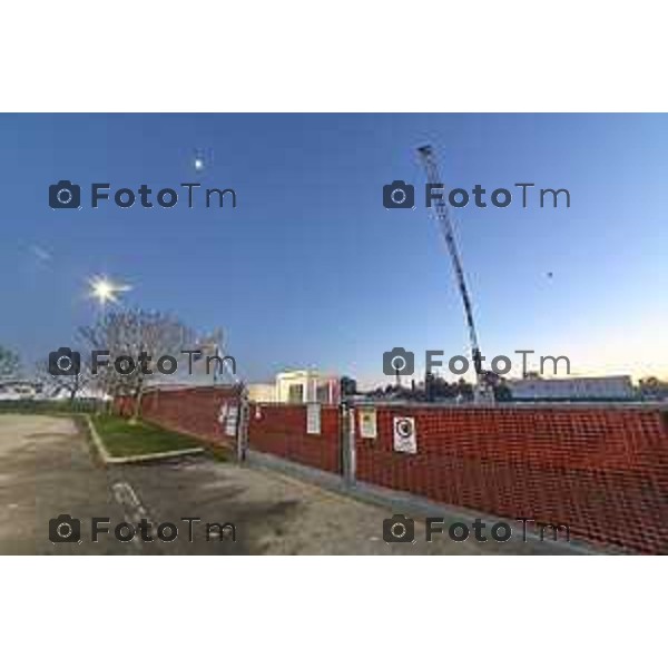 Tiziano Manzoni/LaPresse 29-12- 2025 Italia Cronaca cantiere Nuovo Palazzetto ex palacreberg lavori