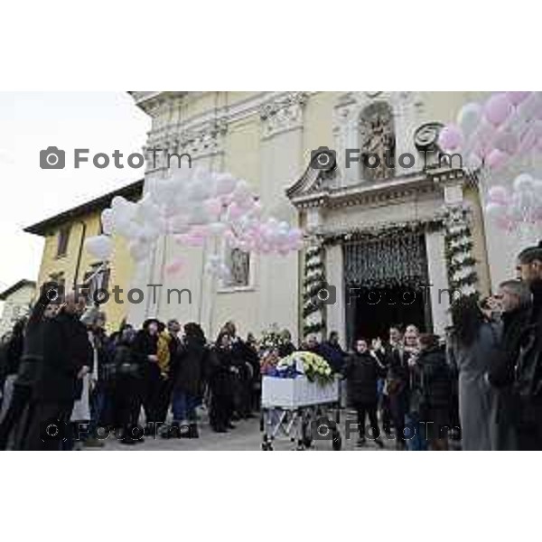 Tiziano Manzoni/LaPresse 5-1-2026 Bergamo, Italia Cronaca Verdello funerali di Alessia Daminelli