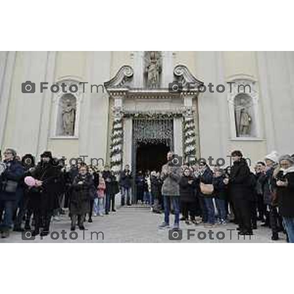 Tiziano Manzoni/LaPresse 5-1-2026 Bergamo, Italia Cronaca Verdello funerali di Alessia Daminelli