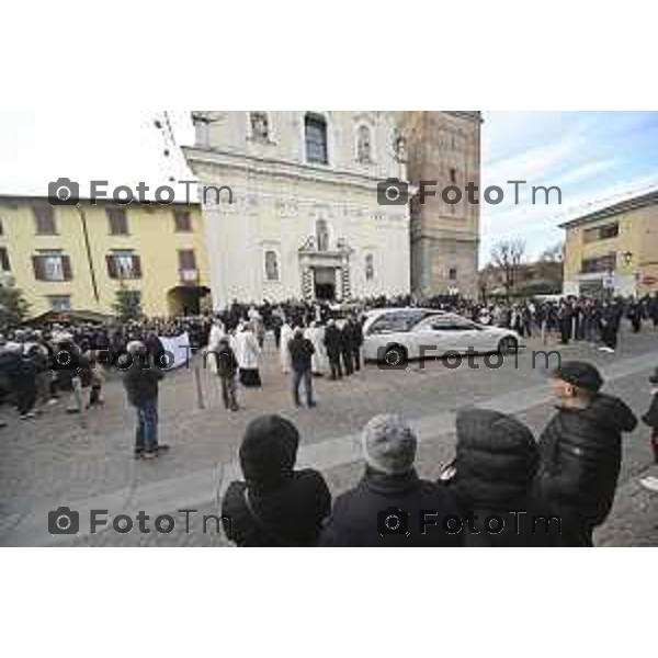 Tiziano Manzoni/LaPresse 5-1-2026 Bergamo, Italia Cronaca Verdello funerali di Alessia Daminelli