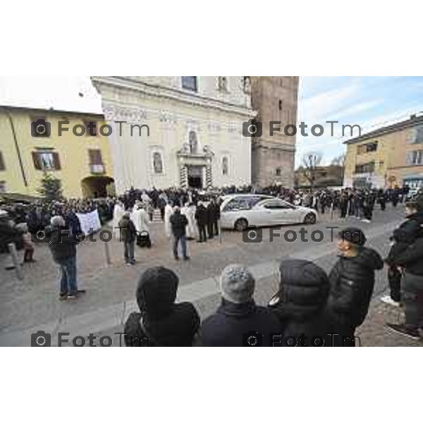 Tiziano Manzoni/LaPresse 5-1-2026 Bergamo, Italia Cronaca Verdello funerali di Alessia Daminelli