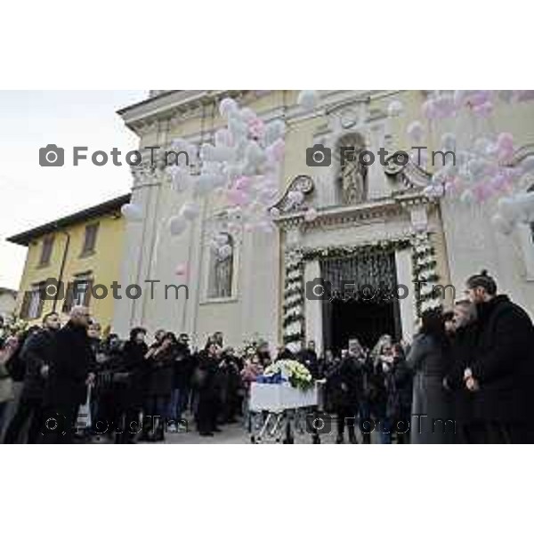Tiziano Manzoni/LaPresse 5-1-2026 Bergamo, Italia Cronaca Verdello funerali di Alessia Daminelli