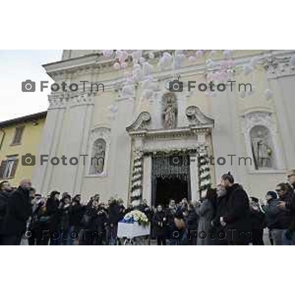 Tiziano Manzoni/LaPresse 5-1-2026 Bergamo, Italia Cronaca Verdello funerali di Alessia Daminelli