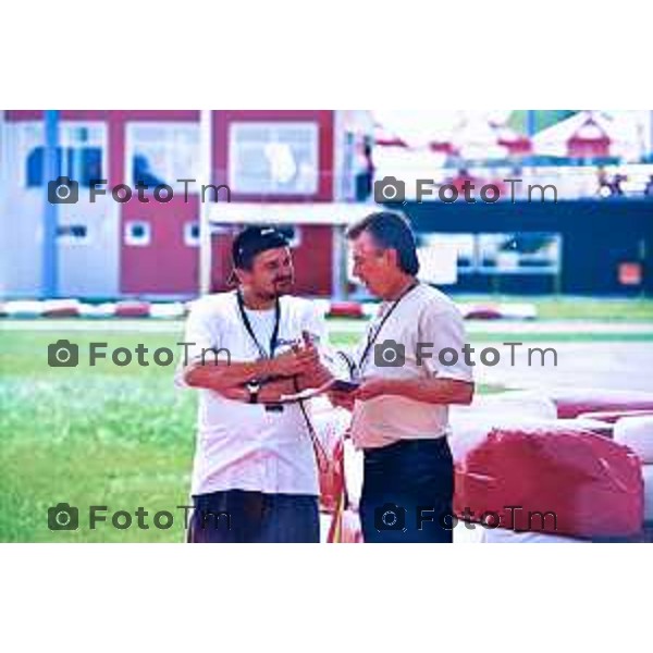 Ciserano (BG) Mike Wilson pluricampione mondiale di Kart e ora coach in canada nella foto mike sui campi di gara foto Tiziano Manzoni-Bergamo