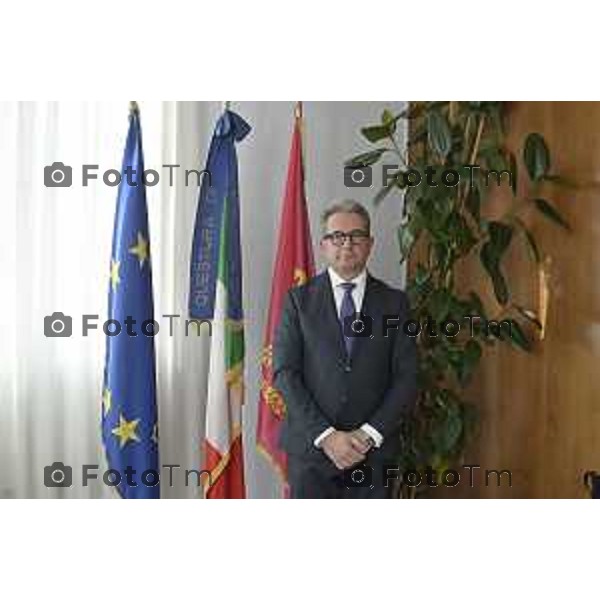 Tiziano Manzoni/LaPresse 12 -01- 2026 Italia Cronaca Bergamo Questore della Provincia di Bergamo dottor Vincenzo Nicolì negli uffici della Questura bergamasca.