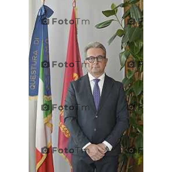 Tiziano Manzoni/LaPresse 12 -01- 2026 Italia Cronaca Bergamo Questore della Provincia di Bergamo dottor Vincenzo Nicolì negli uffici della Questura bergamasca.