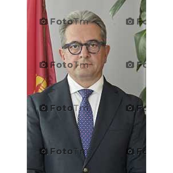 Tiziano Manzoni/LaPresse 12 -01- 2026 Italia Cronaca Bergamo Questore della Provincia di Bergamo dottor Vincenzo Nicolì negli uffici della Questura bergamasca.