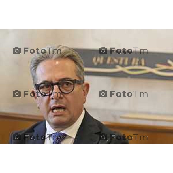 Tiziano Manzoni/LaPresse 12 -01- 2026 Italia Cronaca Bergamo Questore della Provincia di Bergamo dottor Vincenzo Nicolì negli uffici della Questura bergamasca.