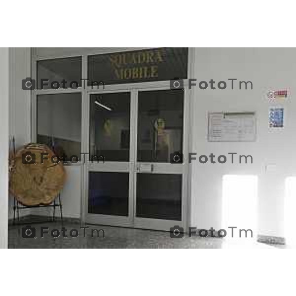 Tiziano Manzoni/LaPresse 12 -01- 2026 Italia Cronaca Bergamo uffici questura di Bergamo squadra Mobile investigativa corridoi polizia