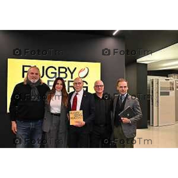 Tiziano Manzoni/LaPresse 14-1- 2026 Italia Cronaca Invito presentazione volume celebrativo Rugby Bergamo 1950 “Una storia ovale”