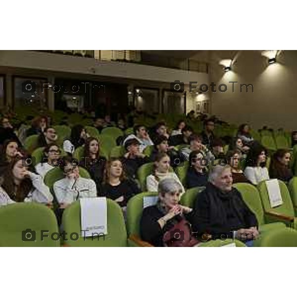 Tiziano Manzoni/LaPresse 16-01- 2026 Italia Cronaca Bergamo Liceo Mascheroni convegno sulla legalita e la giustizia con il procuratore capo Romanelli
