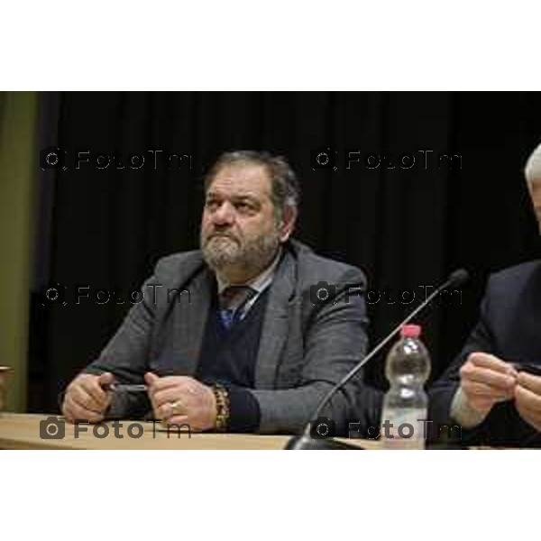 Tiziano Manzoni/LaPresse 16-01- 2026 Italia Cronaca Bergamo Liceo Mascheroni convegno sulla legalita e la giustizia con il procuratore capo Romanelli nella foto Gaetano Saffiotti