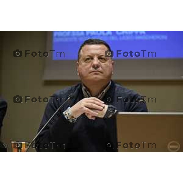 Tiziano Manzoni/LaPresse 16-01- 2026 Italia Cronaca Bergamo Liceo Mascheroni convegno sulla legalita e la giustizia con il procuratore capo Romanelli nella foto Dimitri Lioi