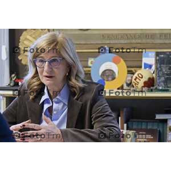 Tiziano Manzoni/LaPresse 19 -01- 2026 Italia Cronaca Bergamo Bergamo Elena Carnevali Sindaco di Bergamo intervista a 19 mesi di mandato