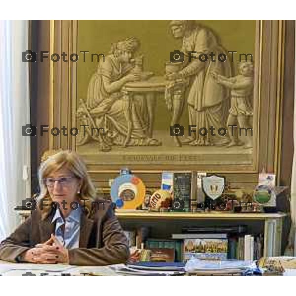 Tiziano Manzoni/LaPresse 19 -01- 2026 Italia Cronaca Bergamo Bergamo Elena Carnevali Sindaco di Bergamo intervista a 19 mesi di mandato