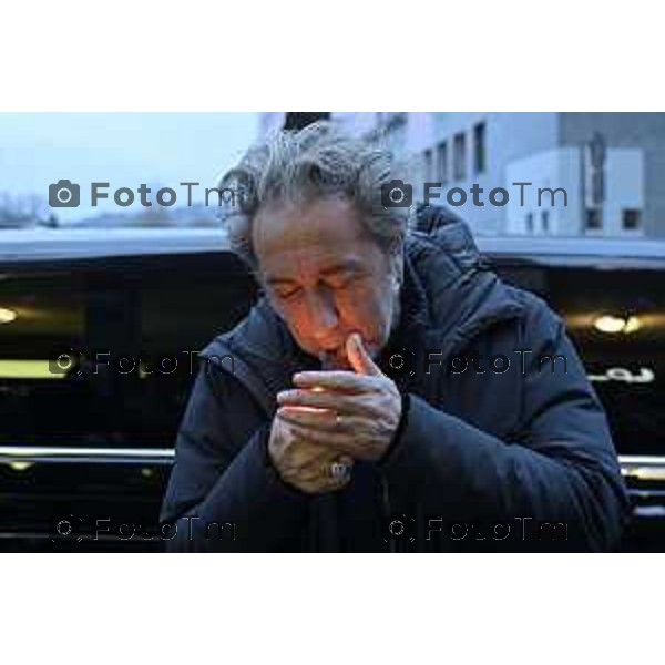 Tiziano Manzoni/LaPresse 4-01- 2026 Italia Cronaca Bergamo Bergamo Arrivo del Regista Paolo Sorrentino al Conca Verde con Daria D’Antonio è la prima donna ad avere vinto il David di Donatello