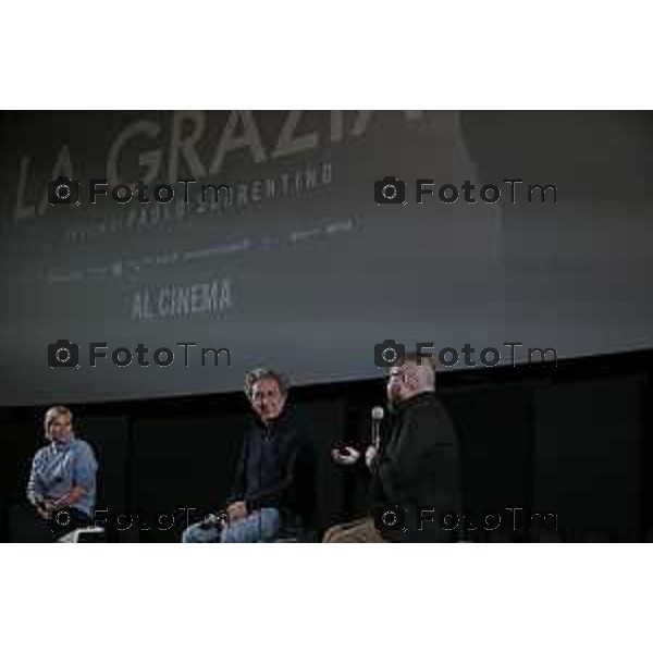 Tiziano Manzoni/LaPresse 4-01- 2026 Italia Cronaca Bergamo Bergamo Arrivo del Regista Paolo Sorrentino al Conca Verde con Daria D’Antonio è la prima donna ad avere vinto il David di Donatello