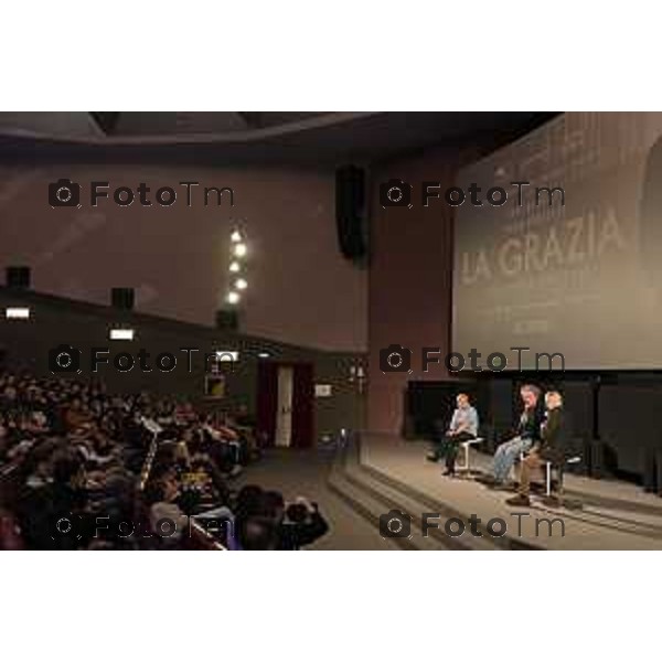 Tiziano Manzoni/LaPresse 4-01- 2026 Italia Cronaca Bergamo Bergamo Arrivo del Regista Paolo Sorrentino al Conca Verde con Daria D’Antonio è la prima donna ad avere vinto il David di Donatello