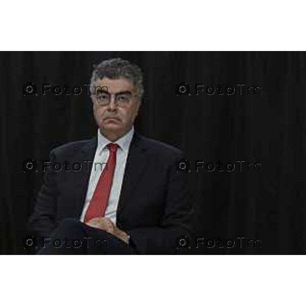 Tiziano Manzoni/LaPresse 21-01- 2026 Italia Cronaca Bergamo Bergamo i figli Emanuele Fiano e Floriana Maris, in conversazione con Daniele Rocchetti. le storie di Nedo Fiano e Gianfranco Maris.