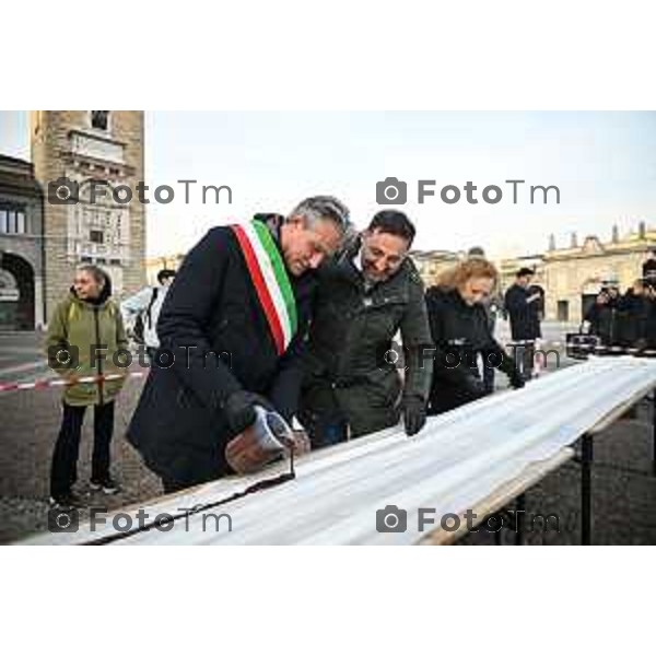 Tiziano Manzoni/LaPresse 22 -1- 2026 Italia Cronaca Bergamo al via la festa del cioccolato sul sentierone