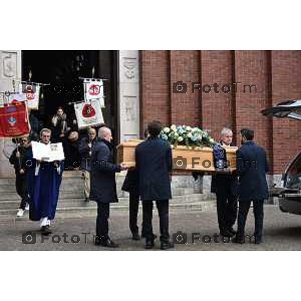 Tiziano Manzoni/LaPresse 23-01- 2026 Italia Cronaca Bergamo chiesa di San Sisto a Colognola funerale Francesco Benedettiinvestito in porta nuova