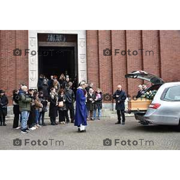 Tiziano Manzoni/LaPresse 23-01- 2026 Italia Cronaca Bergamo chiesa di San Sisto a Colognola funerale Francesco Benedettiinvestito in porta nuova