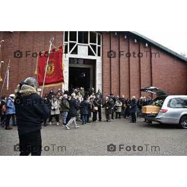 Tiziano Manzoni/LaPresse 23-01- 2026 Italia Cronaca Bergamo chiesa di San Sisto a Colognola funerale Francesco Benedettiinvestito in porta nuova