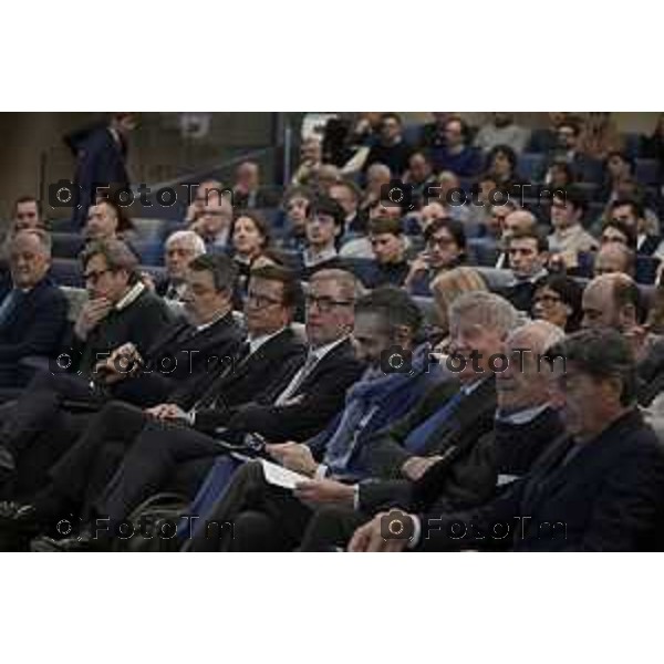 Tiziano Manzoni/LaPresse 23-01- 2026 Italia Cronaca BergamoBergamo inaugurazione del JOiiNT LAB 2.0 Robotica e Intelligenza Artificiale per l’Industria del Futuro. Confindustria Bergamo, Kilometro Rosso e Università degli Studi di Bergamo.