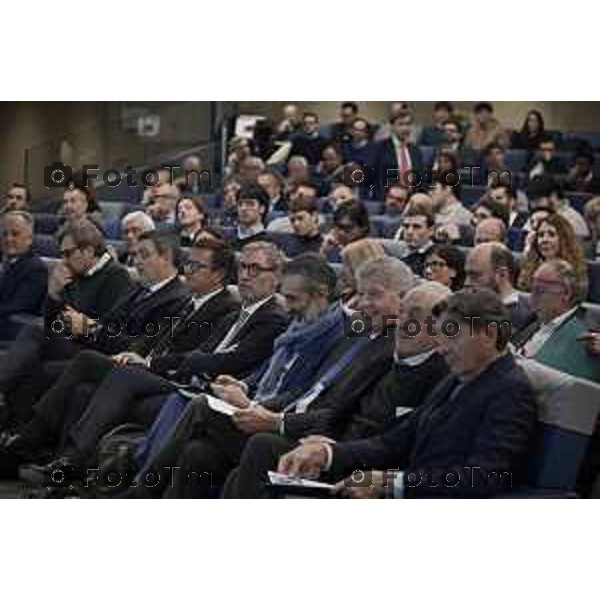 Tiziano Manzoni/LaPresse 23-01- 2026 Italia Cronaca BergamoBergamo inaugurazione del JOiiNT LAB 2.0 Robotica e Intelligenza Artificiale per l’Industria del Futuro. Confindustria Bergamo, Kilometro Rosso e Università degli Studi di Bergamo.