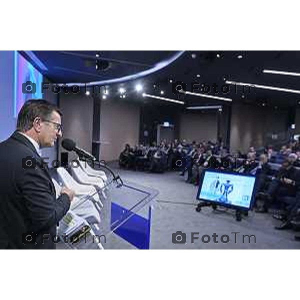 Tiziano Manzoni/LaPresse 23-01- 2026 Italia Cronaca BergamoBergamo inaugurazione del JOiiNT LAB 2.0 Robotica e Intelligenza Artificiale per l’Industria del Futuro. Confindustria Bergamo, Kilometro Rosso e Università degli Studi di Bergamo.