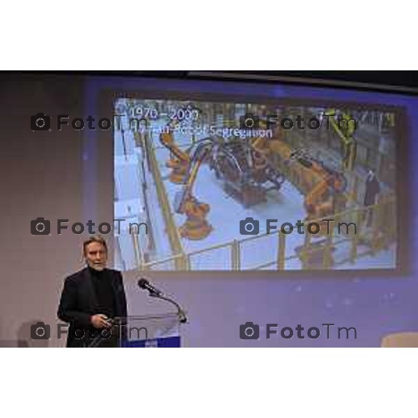 Tiziano Manzoni/LaPresse 23-01- 2026 Italia Cronaca BergamoBergamo inaugurazione del JOiiNT LAB 2.0 Robotica e Intelligenza Artificiale per l’Industria del Futuro. Confindustria Bergamo, Kilometro Rosso e Università degli Studi di Bergamo.