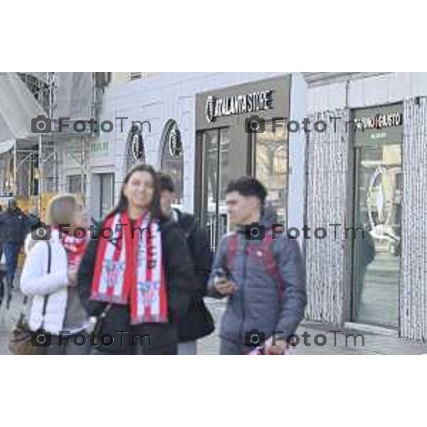 Tiziano Manzoni/LaPresse 22-01- 2026 Italia Cronaca Bergamo Tifosi del Bilbao Baschi partita europei Atalanta