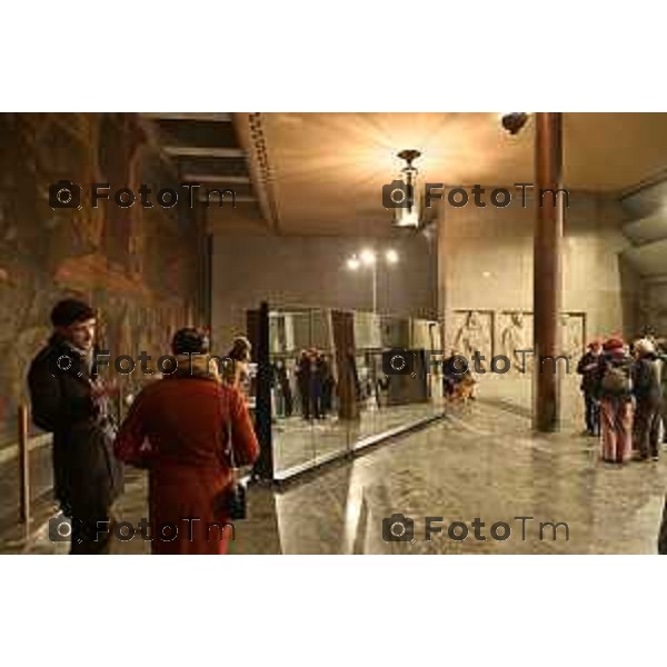 Tiziano Manzoni/Lapresse 27-1-2026Bergamo giorno della memoria istallazione palazzo Liberta