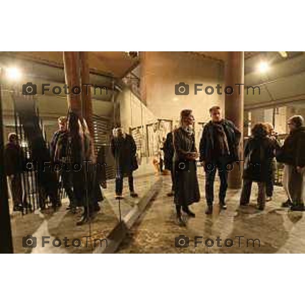 Tiziano Manzoni/Lapresse 27-1-2026Bergamo giorno della memoria istallazione palazzo Liberta