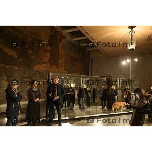 Tiziano Manzoni/Lapresse 27-1-2026Bergamo giorno della memoria istallazione palazzo Liberta