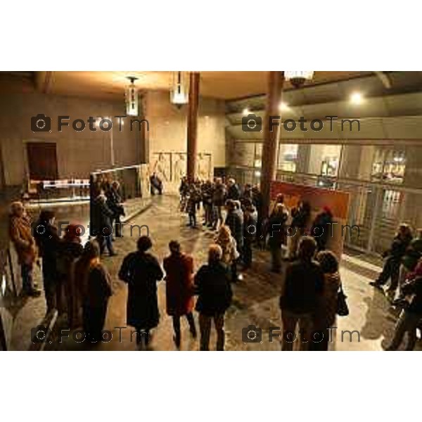 Tiziano Manzoni/Lapresse 27-1-2026Bergamo giorno della memoria istallazione palazzo Liberta