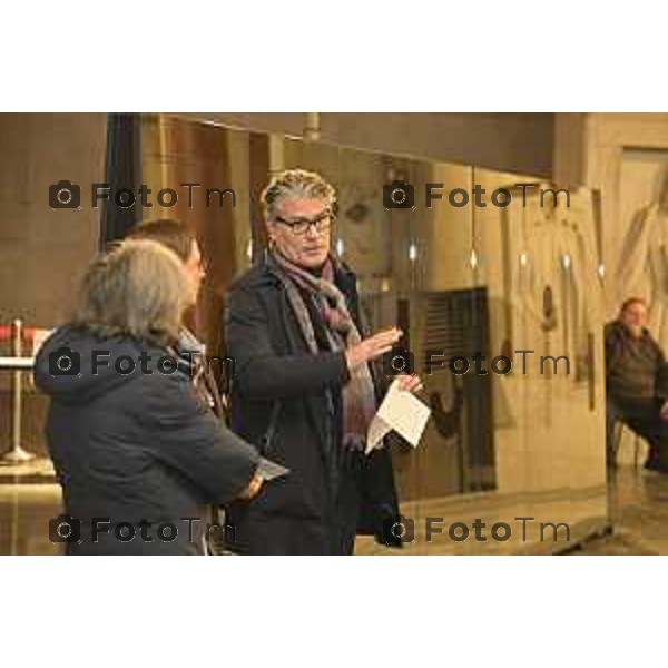 Tiziano Manzoni/Lapresse 27-1-2026Bergamo giorno della memoria istallazione palazzo Liberta