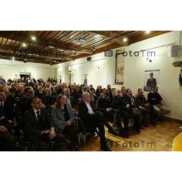 Tiziano Manzoni/Lapresse 27-1-2026 Bergamo Romano di Lombardia al via campagna elettorale di Gianfranco Gafforelli con il presindete di regione Fontana