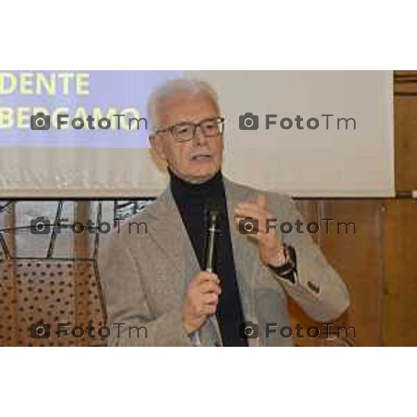 Tiziano Manzoni/Lapresse 27-1-2026 Bergamo Romano di Lombardia al via campagna elettorale di Gianfranco Gafforelli con il presindete di regione Fontana